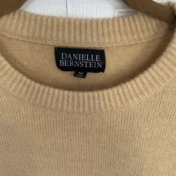 Tan Danielle Bernstein cropped sweater - Picture 3 of 4